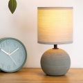 Atmosphera - Bordlampe TIMÉO 1xE14/60W/230V grå/hvid