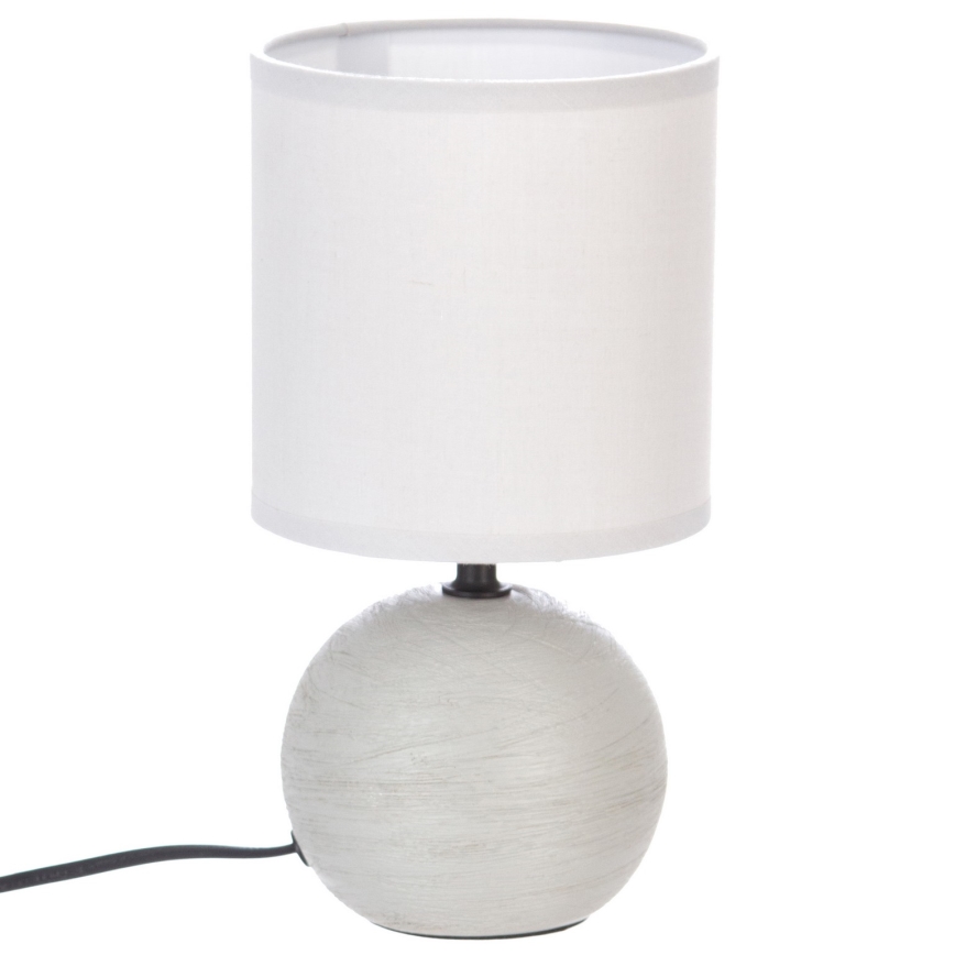 Atmosphera - Bordlampe TIMÉO 1xE14/60W/230V grå/hvid