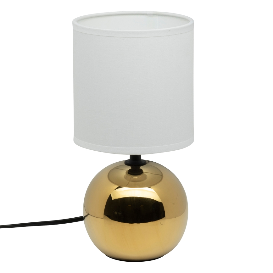 Atmosphera - Bordlampe TIMÉO 1xE14/60W/230V guldfarvet/hvid