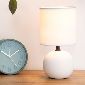 Atmosphera - Bordlampe TIMÉO 1xE14/60W/230V mat hvid