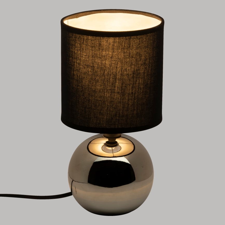 Atmosphera - Bordlampe TIMÉO 1xE14/60W/230V skinnende krom/sort