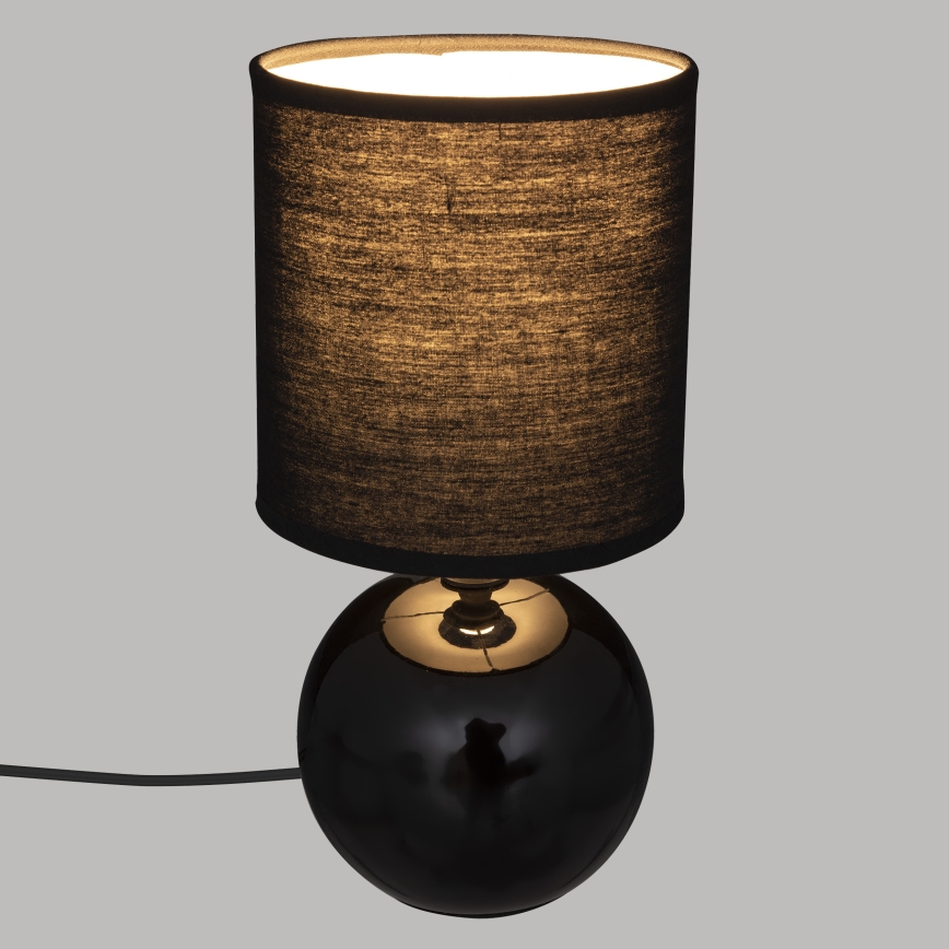 Atmosphera - Bordlampe TIMÉO 1xE14/60W/230V skinnende sort