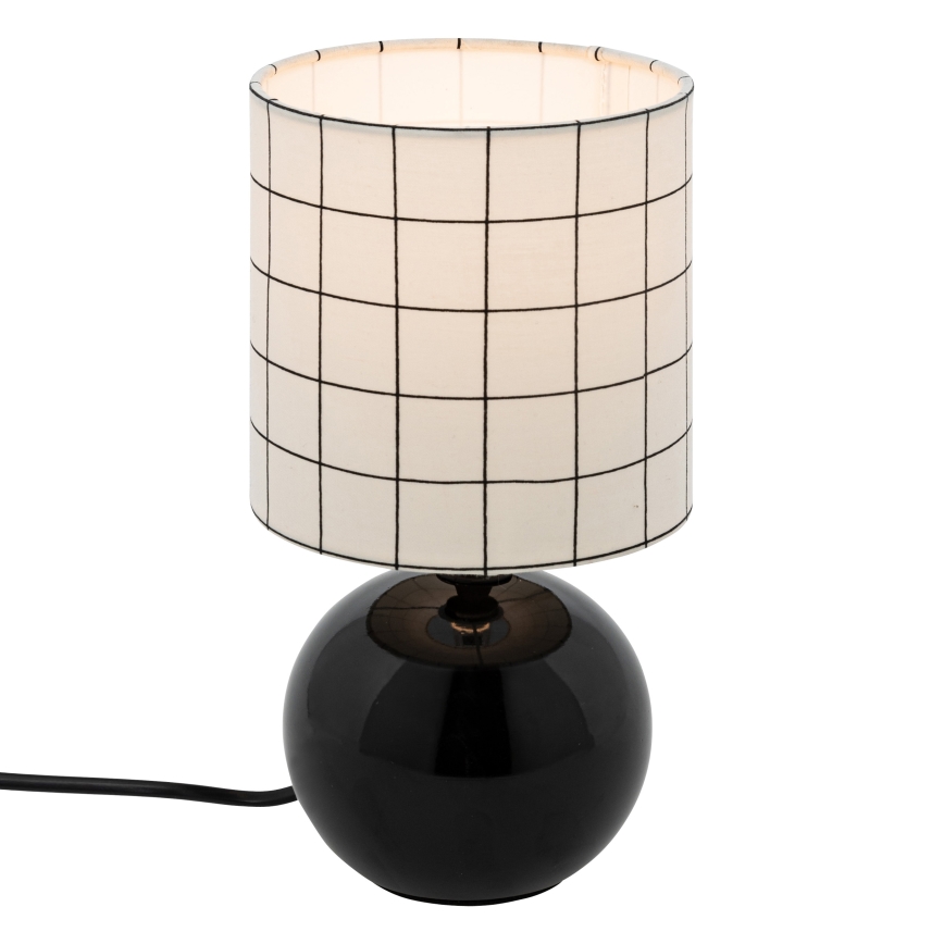Atmosphera - Bordlampe TIMÉO 1xE14/60W/230V sort/hvid