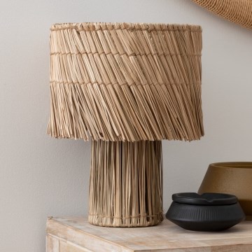Atmosphera - Bordlampe YONI 1xE27/40W/230V rákos