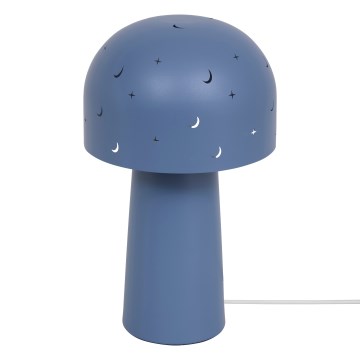 Atmosphera - Børnebordlampe STARRY MUSHROOM 1xE14/25W/230V blå
