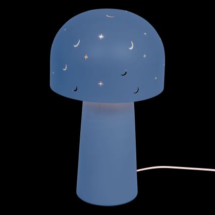 Atmosphera - Børnebordlampe STARRY MUSHROOM 1xE14/25W/230V blå