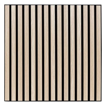 Atmosphera - Dekorativt 3D-vægpane 60x60 cm lysebrun