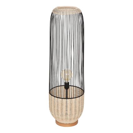 Atmosphera - Gulvlampe ANEA 1xE27/40W/230V Rattan/bøg