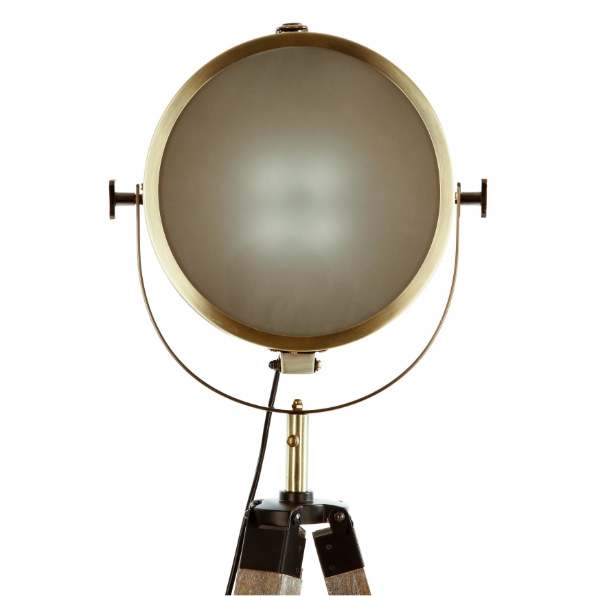 Atmosphera - Gulvlampe EBOR 1xE27/25W/230V fyrretræ/messing