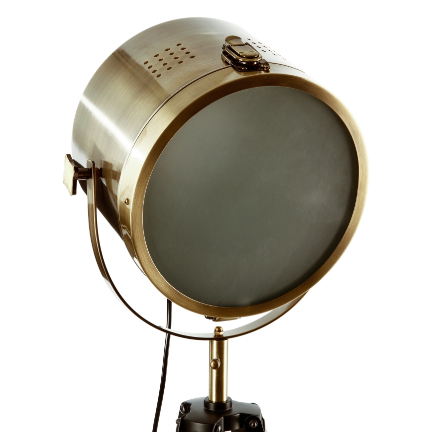 Atmosphera - Gulvlampe EBOR 1xE27/25W/230V fyrretræ/messing