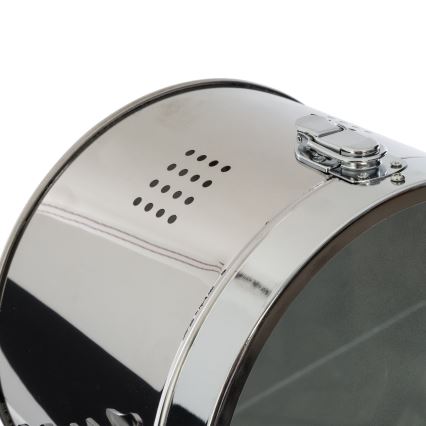 Atmosphera - Gulvlampe EBOR 1xE27/25W/230V fyrretræ/skinnende krom