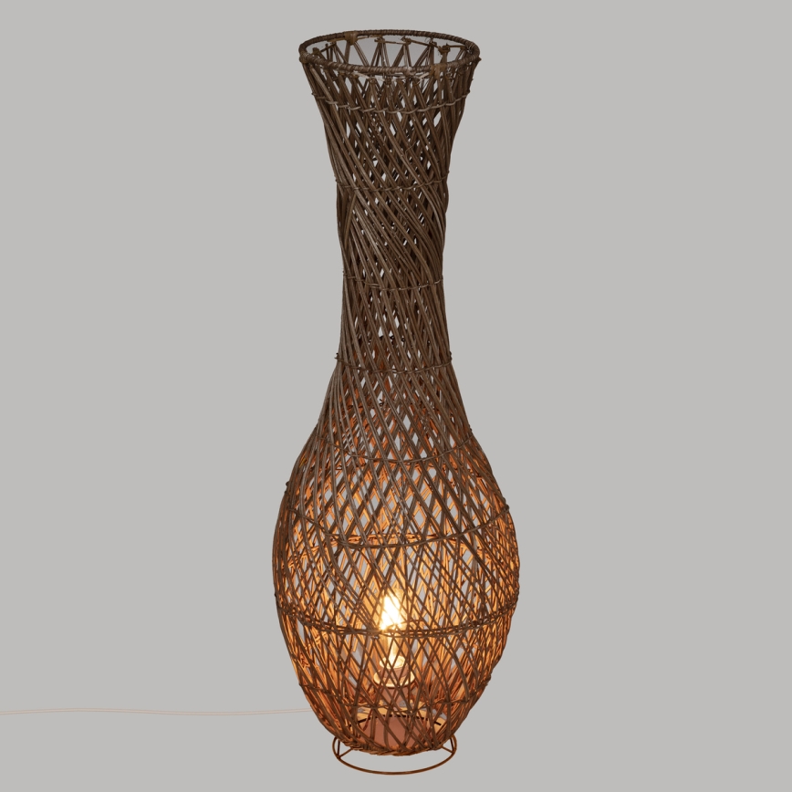Atmosphera - Gulvlampe ELOISE 1xE27/40W/230V Rattan