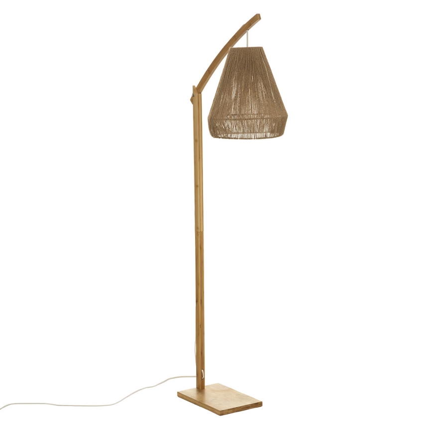 Atmosphera - Gulvlampe PALM 1xE27/60W/230V bambus/hamp