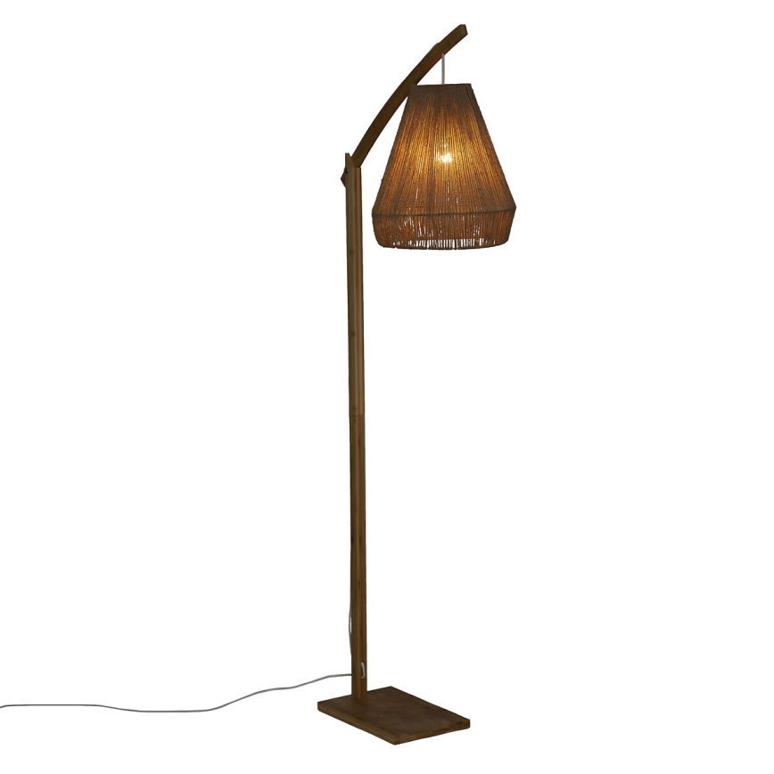 Atmosphera - Gulvlampe PALM 1xE27/60W/230V bambus/hamp