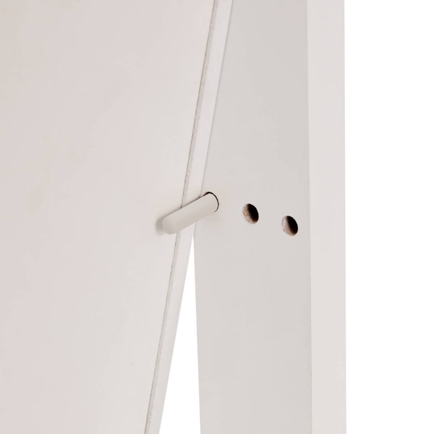 Atmosphera - Gulvspejl med smykkeskrin LEXY 158x38 cm, hvid