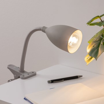 Atmosphera - Lampe med klemme SILY 1xE14/7W/230V grå