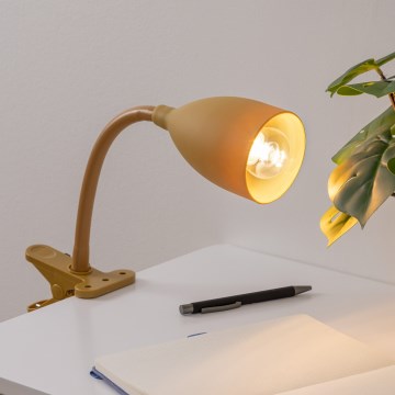 Atmosphera - Lampe med klemme SILY 1xE14/7W/230V guldfarvet