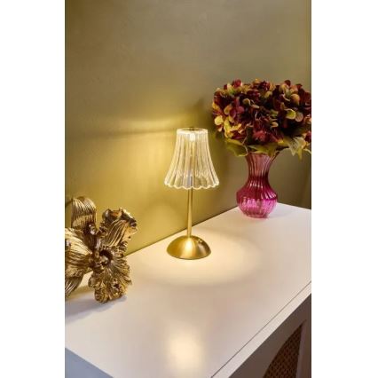 Atmosphera - Dæmpbar LED-berøringsbetjent genopladelig bordlampe ANETH LED/3,7V 1800 mAh