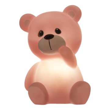 Atmosphera - LED børne-natlampe TEDDY LED/3xLR44 lyserød