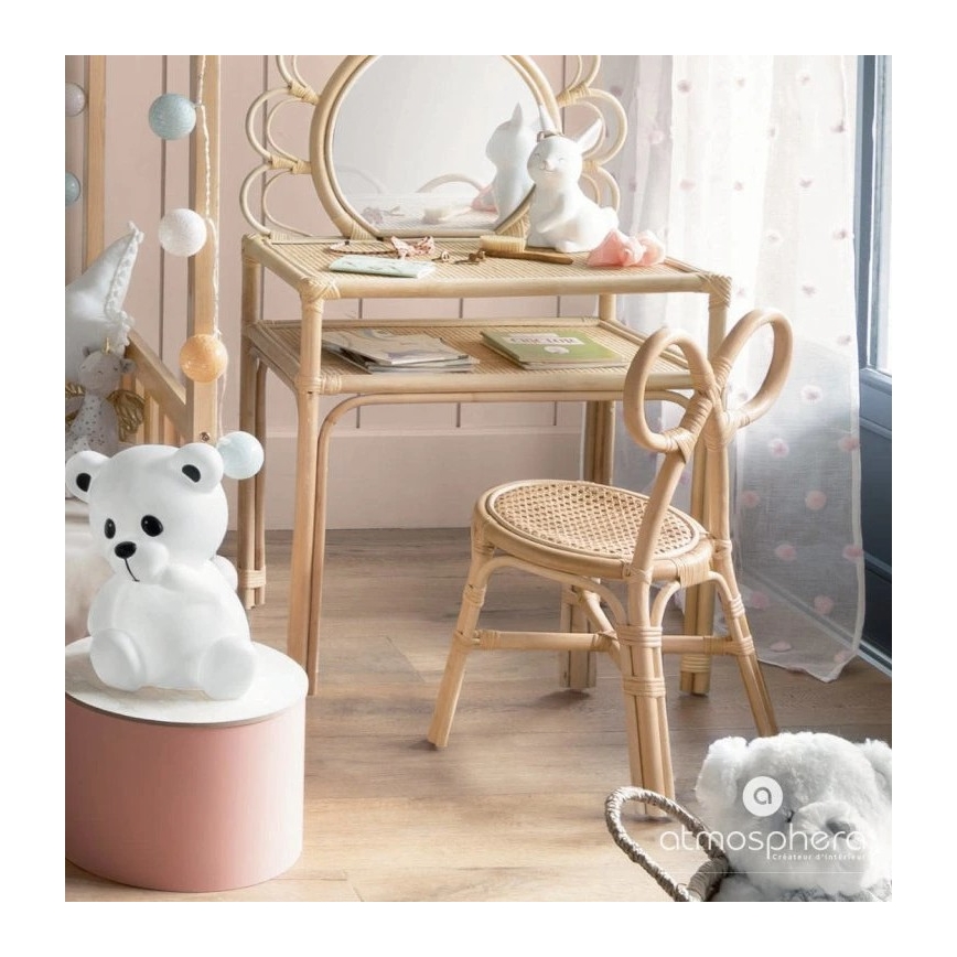 Atmosphera - LED børnenatlampe TEDDY LED/3xAA hvid