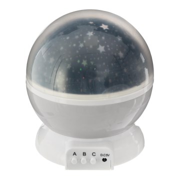 Atmosphera - LED børneprojektor 3xAA grå