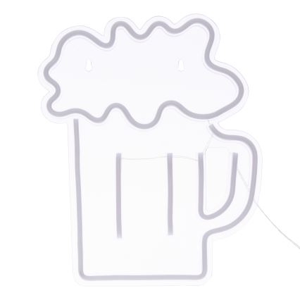 Atmosphera - LED-neon vægdekoration BEER LED/5V