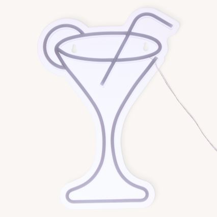 Atmosphera - LED-neon vægdekoration COCTAIL LED/5V