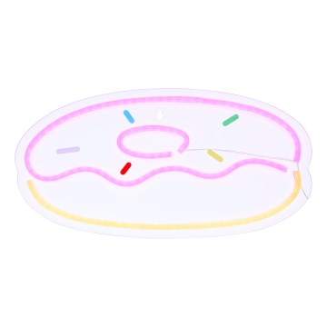 Atmosphera - LED-neon vægdekoration DONUT LED/5V