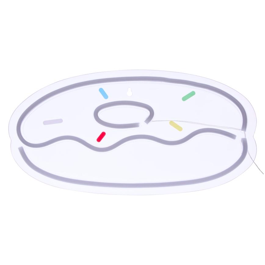 Atmosphera - LED-neon vægdekoration DONUT LED/5V