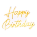 Atmosphera - LED-neon vægdekoration HAPPY BIRTHDAY LED/5V