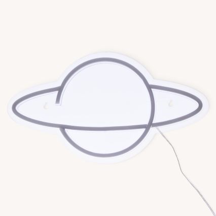 Atmosphera - LED neon-vægdekoration PLANET LED/5V
