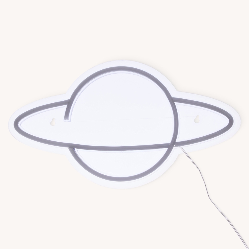 Atmosphera - LED neon-vægdekoration PLANET LED/5V