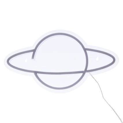 Atmosphera - LED neon-vægdekoration PLANET LED/5V