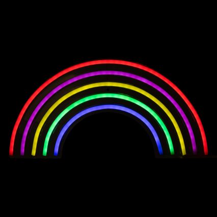 Atmosphera - LED neon-vægdekoration RAINBOW LED/5V