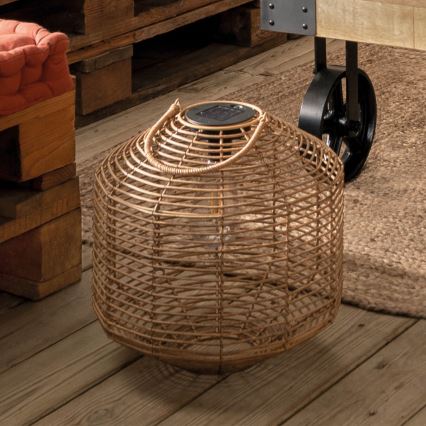 Atmosphera - LED solcellelampe CUBA LED/1,2V IP44 Rattan