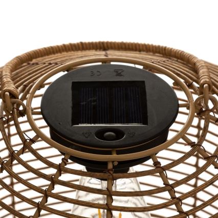 Atmosphera - LED solcellelampe CUBA LED/1,2V IP44 Rattan