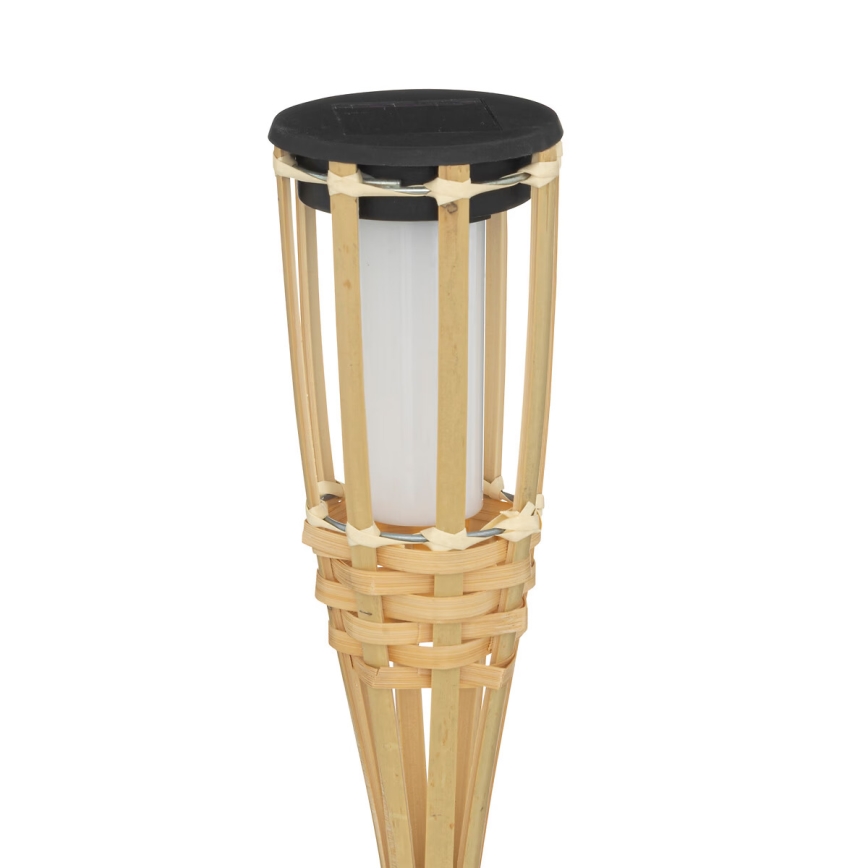 Atmosphera - LED solcellelampe MACEO LED/1,2V 300 mAh IP44 bambus