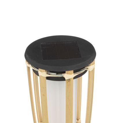 Atmosphera - LED solcellelampe MACEO LED/1,2V 300 mAh IP44 bambus