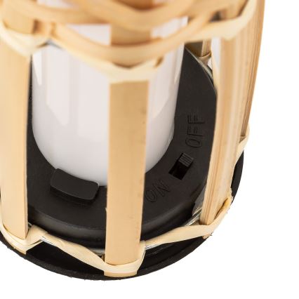 Atmosphera - LED solcellelampe MACEO LED/1,2V 300 mAh IP44 bambus