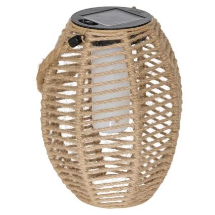 Atmosphera - LED solcellelanterne GINA LED/1,2 V 800 mAh IP44 jute