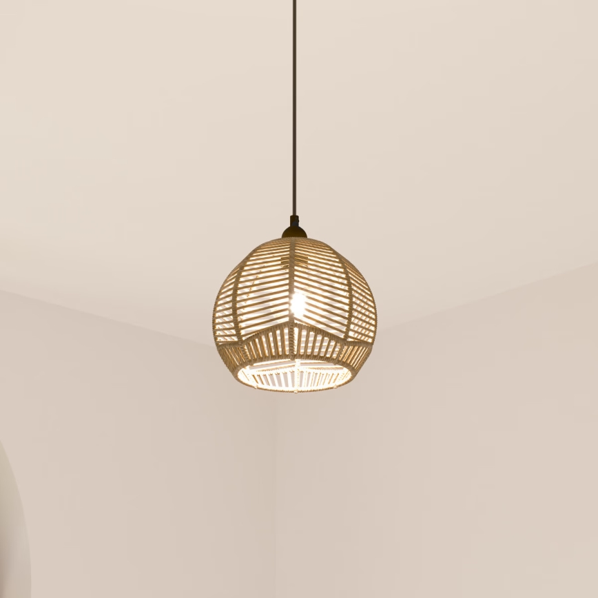 Atmosphera - Pendel CAREN 1xE27/40W/230V jute