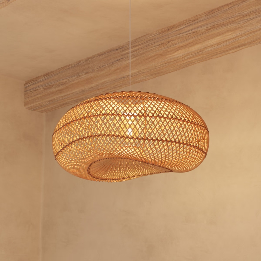 Atmosphera - Pendel JENY 1xE27/40W/230V Rattan
