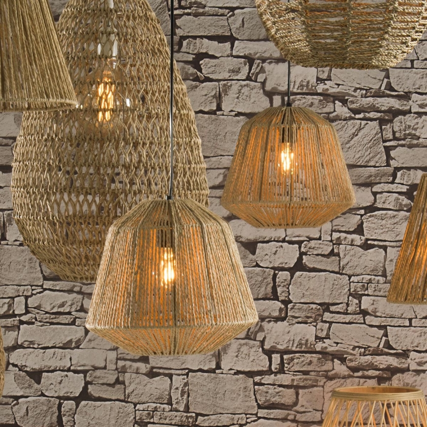 Atmosphera - Pendel JILY 1xE27/40W/230V jute beige