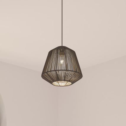 Atmosphera - Pendel JILY 1xE27/40W/230V jute sort