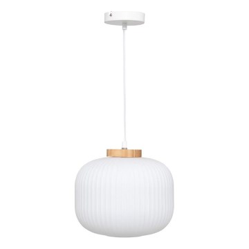 Atmosphera - Pendel på ledning TRAVIS 1xE27/25W/230V fyrretræ