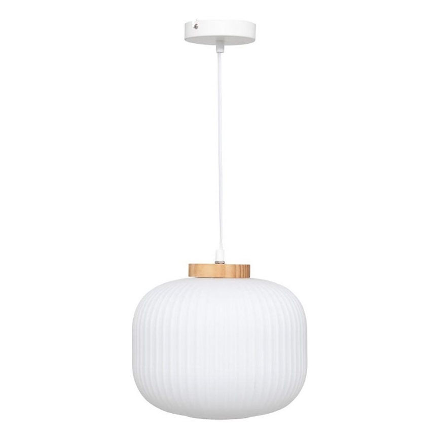 Atmosphera - Pendel på ledning TRAVIS 1xE27/25W/230V fyrretræ