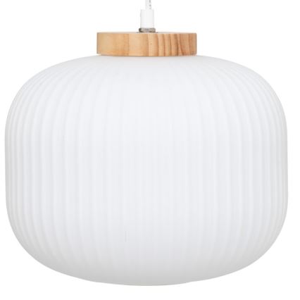 Atmosphera - Pendel på ledning TRAVIS 1xE27/25W/230V fyrretræ