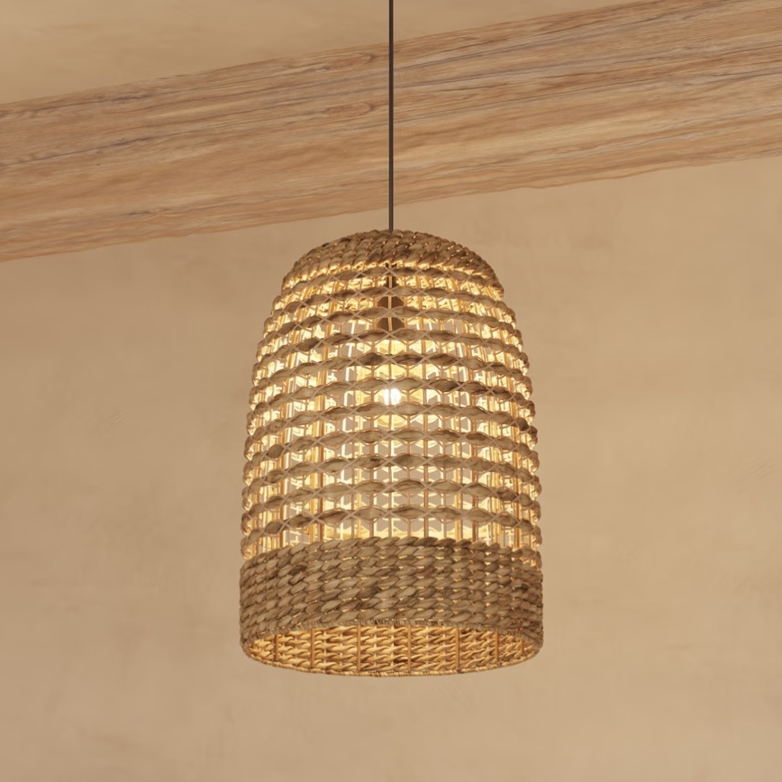 Atmosphera - Pendel SAND 1xE27/40W/230V Rattan/vandhyacint