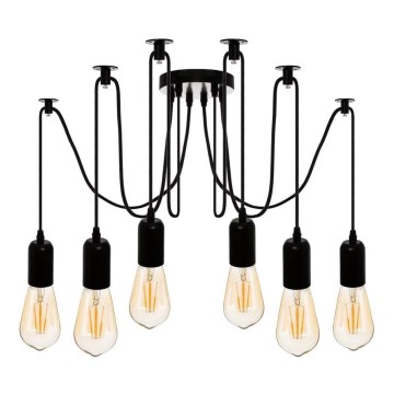 Atmosphera - Pendel UDELL 6xE27/40W/230V edderkop