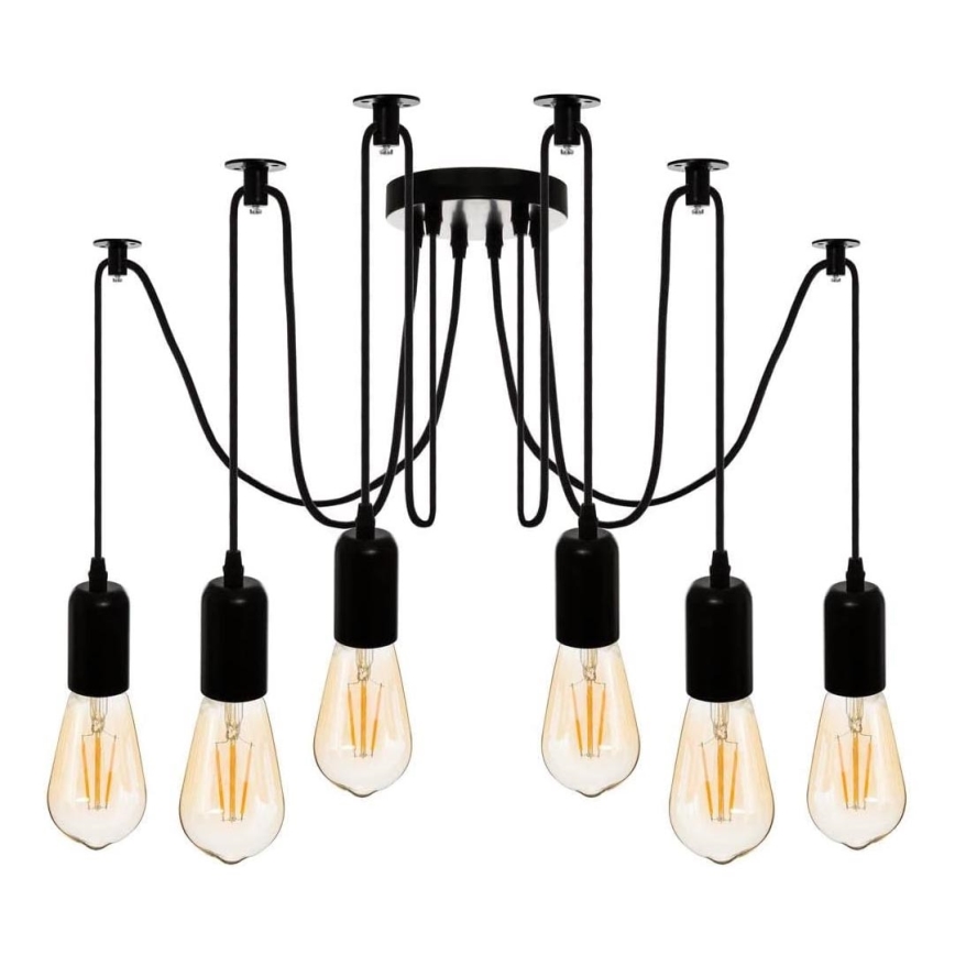 Atmosphera - Pendel UDELL 6xE27/40W/230V edderkop